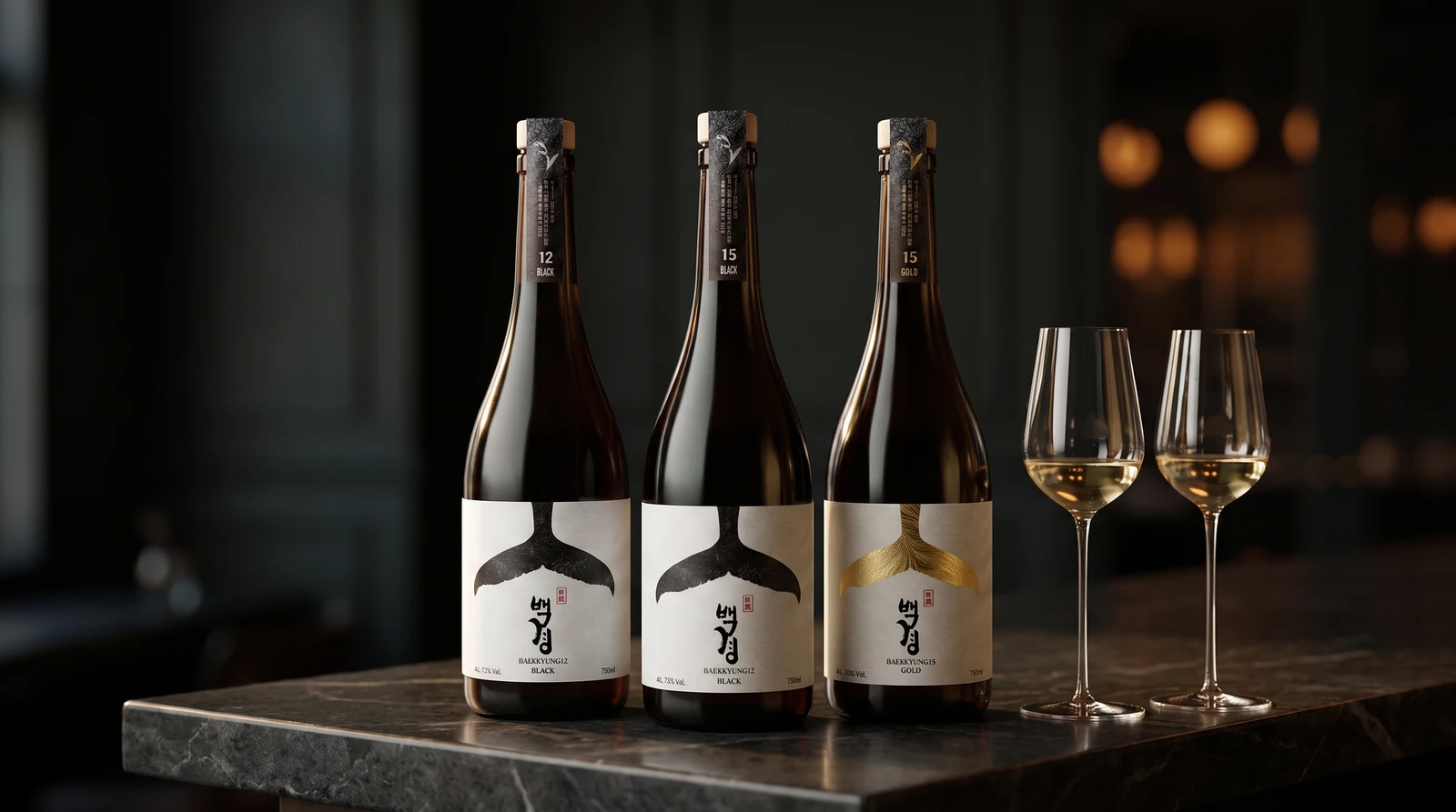 Baekkyung 15 Gold — bottle