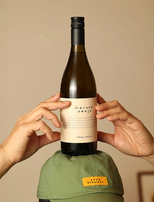 Baekgyeong bottle with apothecary ingredients