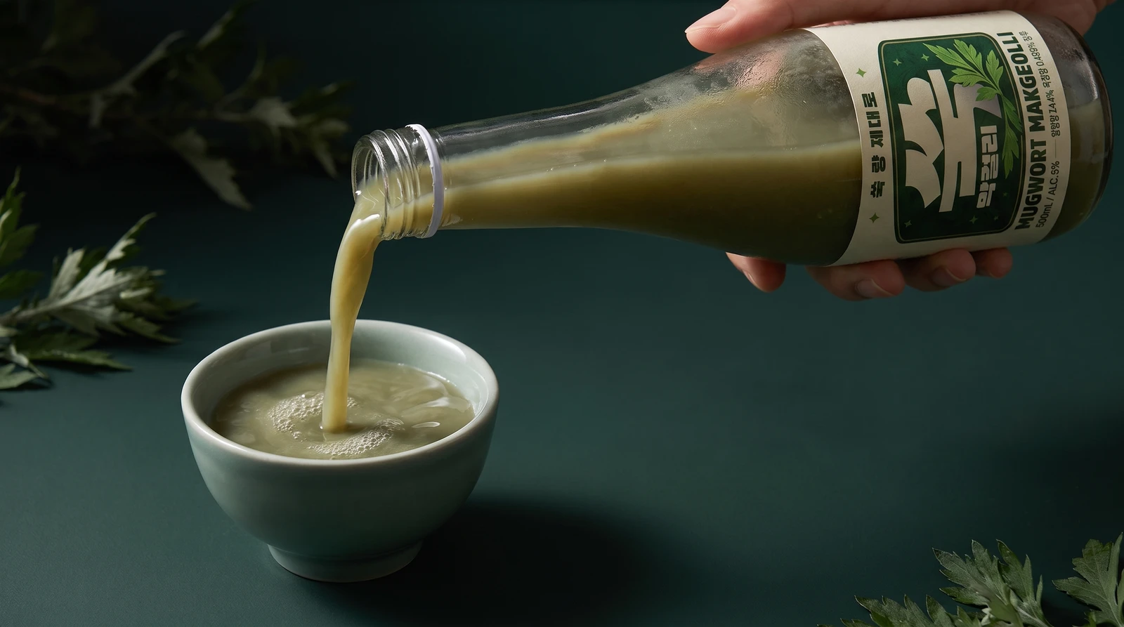 Mugwort Makgeolli — heritage photo (ingredients)